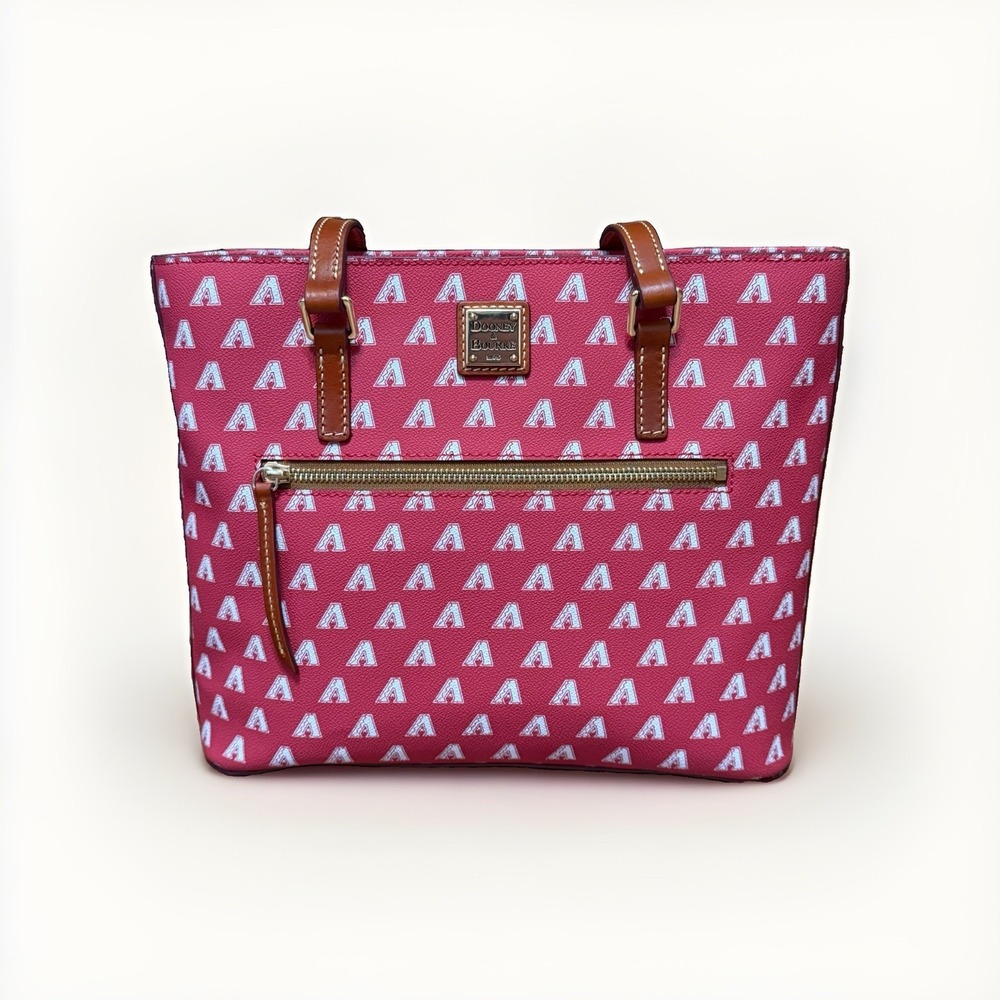 Dooney & Bourke Arizona Diamondbacks MLB Signature Shopper Tote Red Purse Bag